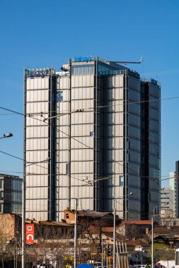 Modern architecture in Bucharest city, Romania, 2022