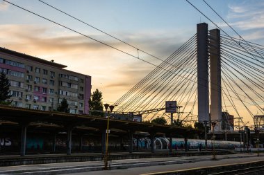 Modern architecture in Bucharest city, Romania, 2022