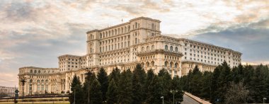 Detail of Palace of the Parliament, Bucharest, Romania