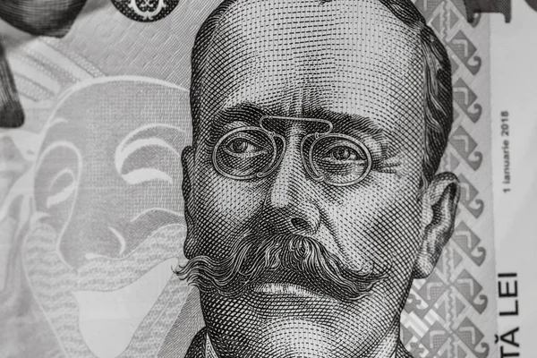 Ρουμανικά Χρήματα Ron Leu Νόμισμα Ευρωπαϊκό Νόμισμα Και Πληθωρισμός — Φωτογραφία Αρχείου