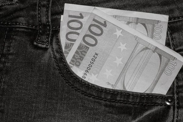 Billets Euros Inflation Dépenses Revenus Finances Épargne Monnaie Euro — Photo
