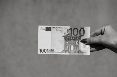Euro banknotları. Enflasyon, harcamalar ve gelir. EURO para biriminde finans ve tasarruflar