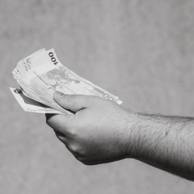 Euro banknotları. Enflasyon, harcamalar ve gelir. EURO para biriminde finans ve tasarruflar