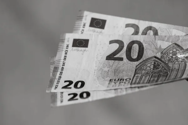 Eurobankovky Inflace Výdaje Příjmy Finance Úspory Měně Euro — Stock fotografie