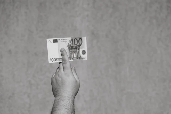 Банкноти Євро Інфляція Витрати Прибуток Фінанси Заощадження Валюті Євро — стокове фото