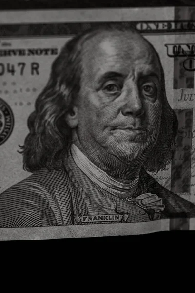 Notas Dólares Americanos Inflação Desvalorização Economia Americana — Fotografia de Stock
