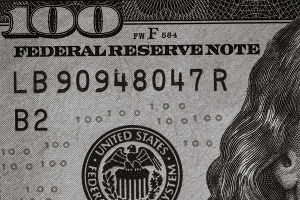 Banconote Dollaro Economia Americana Inflazione Svalutazione — Foto Stock