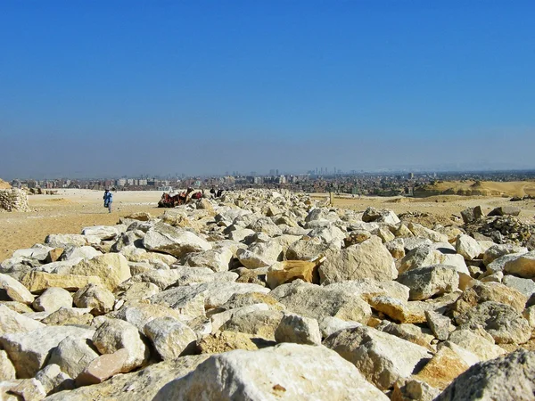 Pyramidy v Gíze, Egypt — Stock fotografie