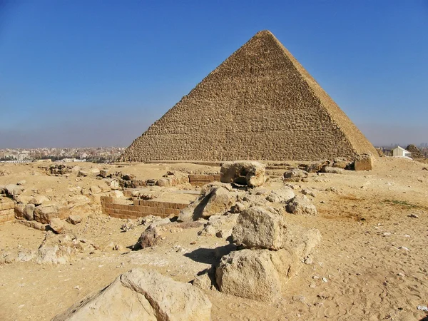 Пирамиды Гизы, Египта — стоковое фото