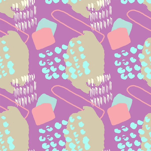 Farbflecken Nahtlose Muster Für Einbände Tapeten Textilien Scrapbooking Verpackungen Vektorfarbige — Stockvektor