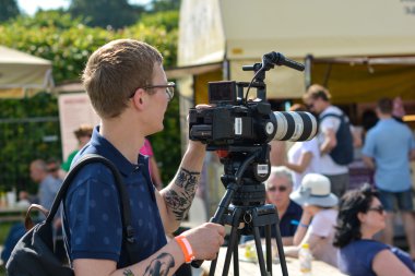 Cameraman in action