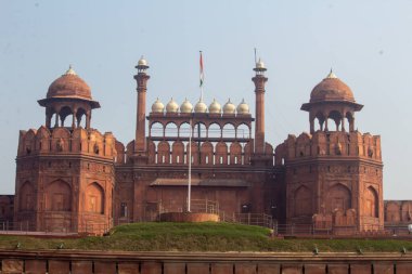Hindistan turizm geçmişi - Kırmızı Kale (Lal Qila) Delhi - Dünya Mirası Bölgesi. Delhi, Hindistan