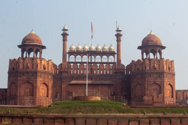Hindistan turizm geçmişi - Kırmızı Kale (Lal Qila) Delhi - Dünya Mirası Bölgesi. Delhi, Hindistan