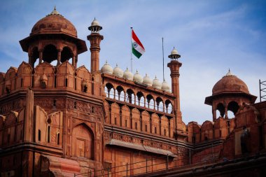 Hindistan turizm geçmişi - Kırmızı Kale (Lal Qila) Delhi - Dünya Mirası Bölgesi. Delhi, Hindistan