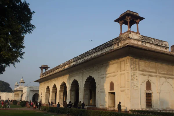 Rang Mahal Palais Couleur Est Situé Dans Fort Rouge Delhi — Photo