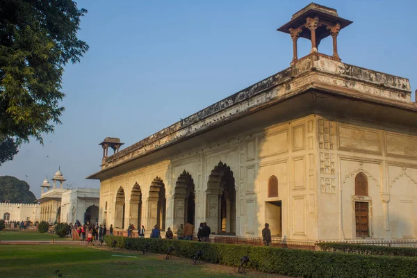 Rang Mahal Paleis Van Kleur Gelegen Het Rode Fort Delhi — Stockfoto