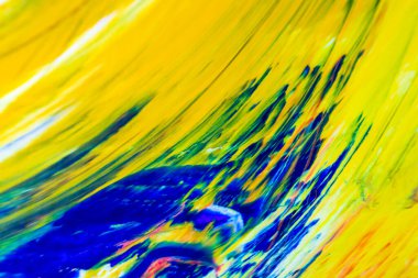 Soyut renkli arkaplan. Seçici bir odak ile yakın plan fırça darbeleri. Soyut mürekkep tasarımı şablonu karışık doku arkaplanı.