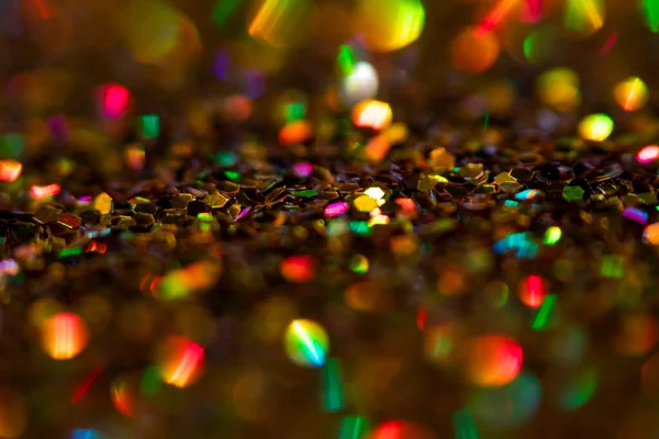 Bonito abstrato multicolor pastel multicolorido lantejoulas sparkle confetti fundo para convite, festivo desfocado fundo. — Fotografia de Stock