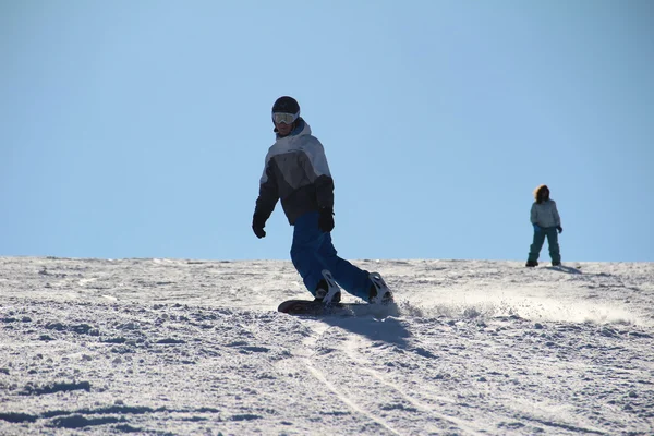 Snowboarding in Silichy, Belarus 2012 2013 — Stock Photo, Image