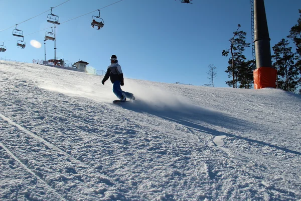 Silichy, Fehéroroszország 2012 2013-ban snowboard — Stock Fotó