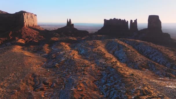 Monument valley, Utah USA. 4K aerial footage powerful place for Native American — Video
