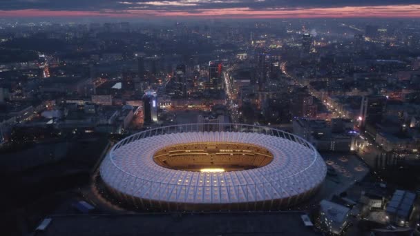 Kyiv Ukraine April 2021 Drone Footage National Sports Complex Sports — Stock Video