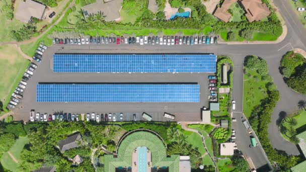 Pojazdy Elektryczne Silnikowe Koncepcja Zielonej Energii Strzał Tropikalny Hotel Resort — Wideo stockowe