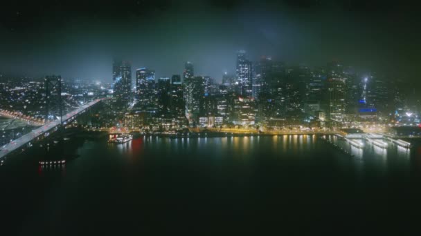 Сучасна Архітектура Набережної Хмарочосу Скляних Будівель Сан Франциско Сша Каліфорнія — стокове відео