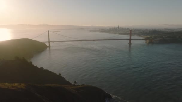 Luchtfoto Van Golden Gate Bridge San Francisco Usa Luchtfoto Van — Stockvideo