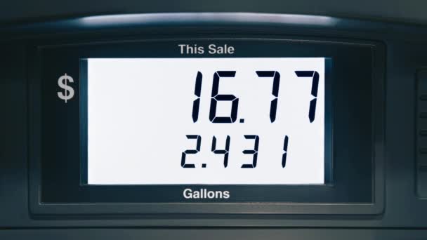 Gas Price Increase California Usa Summer 2022 Fuel Price Rates — Stock Video