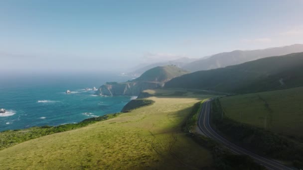 Panoramic View One Most Photographed Features West Coast Drone Footage — Stock videók