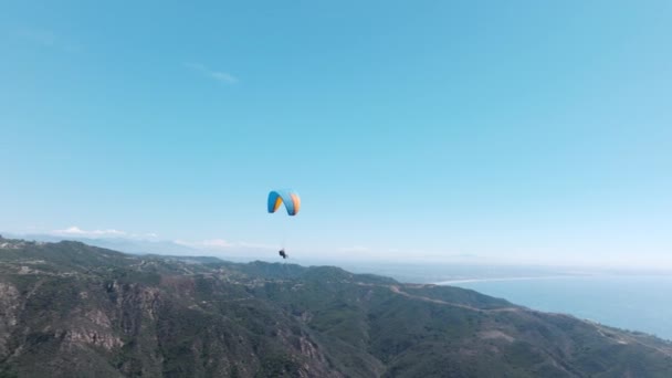 Imágenes Drones Aéreos Cinematográficos Por Encima Malibu Cámara Lenta Aire — Vídeo de stock