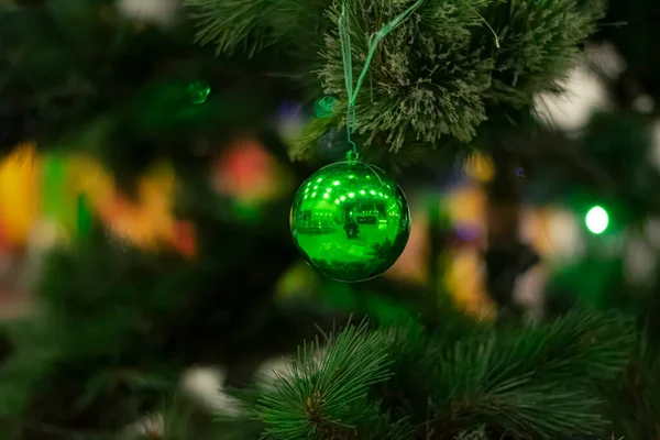 Juguete Árbol Navidad Una Rama —  Fotos de Stock