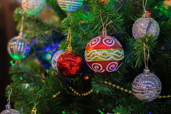 Juguete Árbol Navidad Una Rama — Foto de Stock