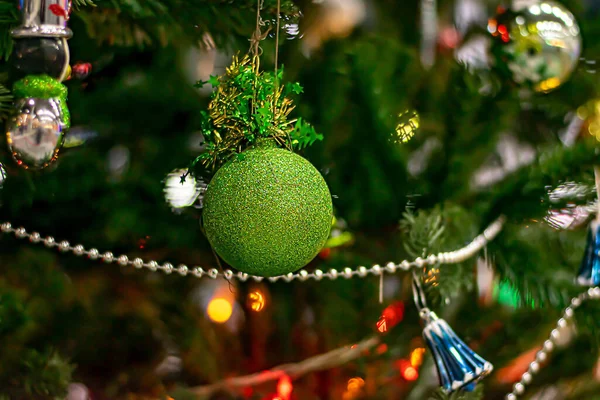 Juguete Árbol Navidad Una Rama — Foto de Stock