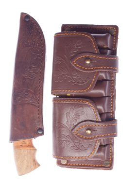 bıçak ve palaska beyaz zemin üzerine