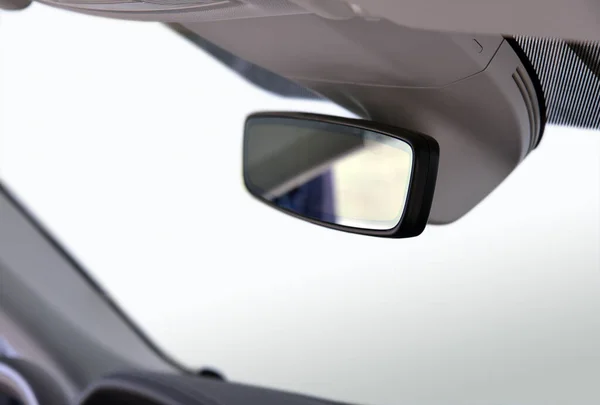 Cermin Tampilan Belakang Dalam Mobil — Stok Foto