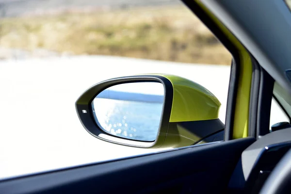 Side Mirror Passenger Car — Stok Foto