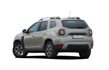 Beyaz arkaplanda SUV, arka plan