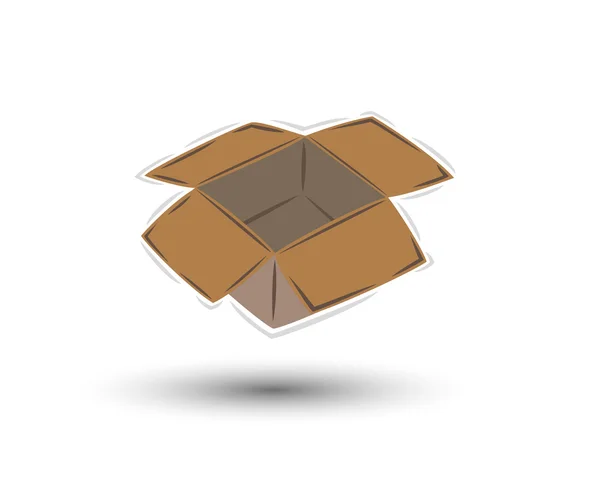 Caja de papel — Vector de stock