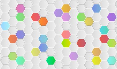 arka plan ile altıgenler