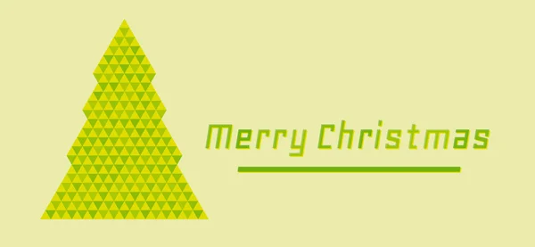 Retro veselé vánoční přání — Stockový vektor