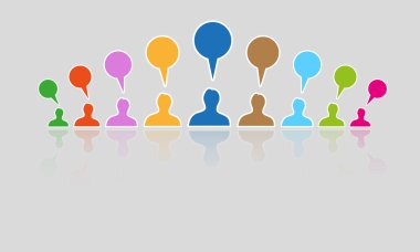 siluet konuşma balonu