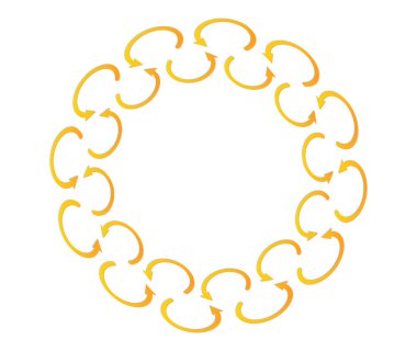 oklar oluşturulan çember