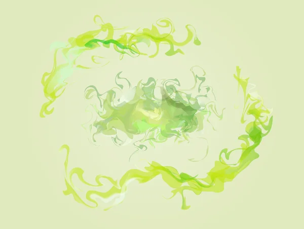 Aquarelles abstraites vert et bleu — Image vectorielle