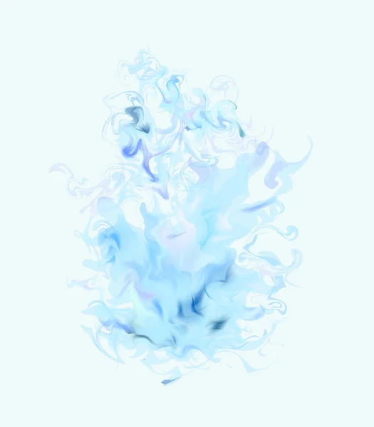 Astratto blu fumo acquerelli — Vettoriale Stock