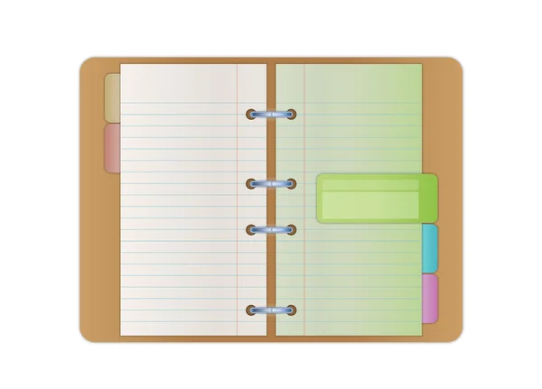 Cuaderno abierto — Archivo Imágenes Vectoriales