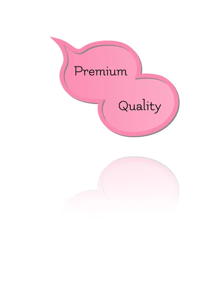 Beszél a prémium minőségű buborék — Stock Vector
