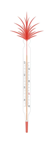 Kaputtes Thermometer — Stockvektor