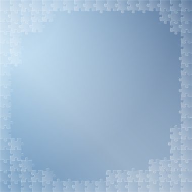 mavi arka plan ile bulmaca